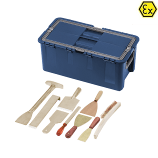 Set 9 scule ATEX bronz special si cupru-beriliu in cutie