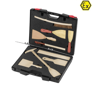 Set 9 scule ATEX bronz special si cupru-beriliu in valiza
