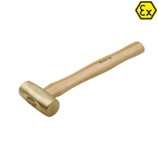 Ciocan cu cap robust ATEX bronz special maner Hickory 0.9 kg