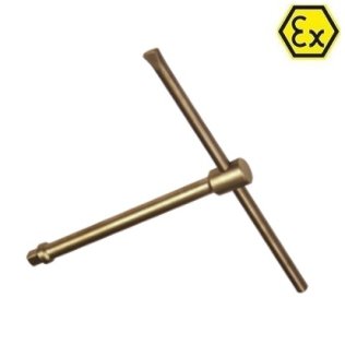 Extensie in "T" ATEX cheie tubulara patrata 3/4" bronz special
