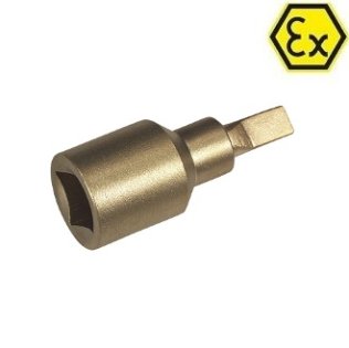 Bit ATEX 1/2" surubelnita dreapta bronz special 6 mm