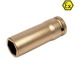 Cheie tubulara hexagonala ATEX lunga pentru chei cu impact 3/4" bronz special 34 mm