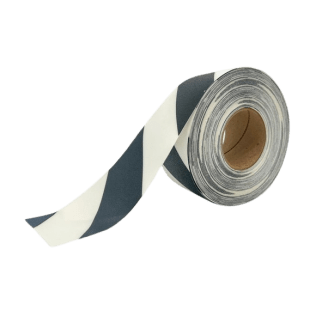 Banda marcaj LeanStripe Hazard 5 cm negru/alb