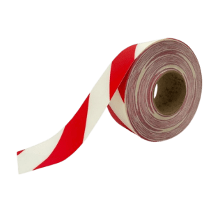 Banda marcaj LeanStripe Hazard 10 cm rosu/alb
