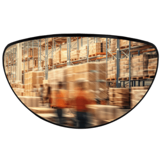 Oglinda trafic uzinal Ø80 cm