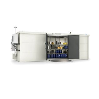 Container WHS 16s "walk-in" slim depozitare recipiente mici si butoaie