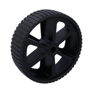 Roata antipana din cauciuc termoplastic cu spite janta neagra