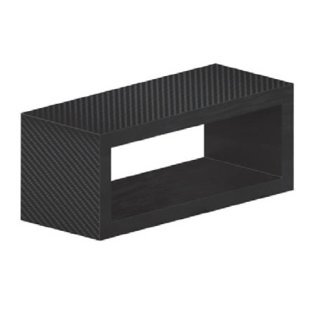 Teava dreptunghiulara fibra carbon infasurata 60x40 mm