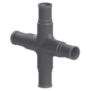 Racord fibra carbon foma X teava ∅30mm