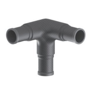 Racord fibra carbon 3 cai teava ∅30mm