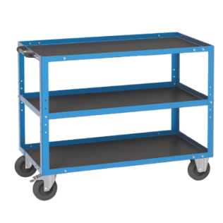 Banc de lucru mobil cu 2 rafturi 1120x570x900 mm