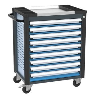 Carucior cu 9 sertare 730x500x960 mm