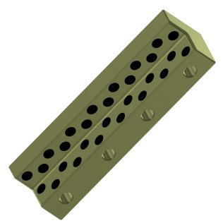 Bara unghiulara autolubrificanta de alunecare seria E41.10, 45x350 mm