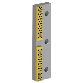 Ghidaj seria 40.42 cu placa autolubrificanta bronz grafit seria E40.06, 85x200 mm