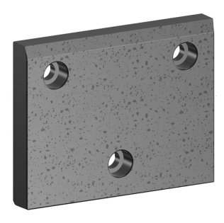 Placa alunecare autolubrificanta otel + SINT300 VDI 3357 seria E50.12, 80x100 mm