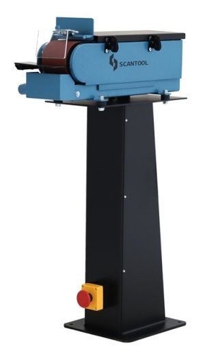 Slefuitor cu banda pe piedestal pentru hobby si atelier SCANTOOL 1220-VARIO
