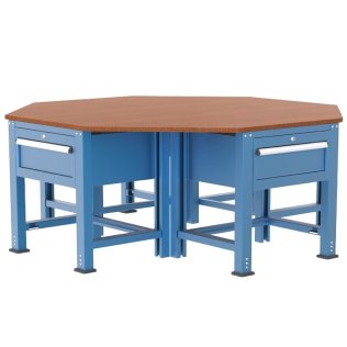 Banc de lucru octogonal cu 4 sertare 1830x1830x850mm