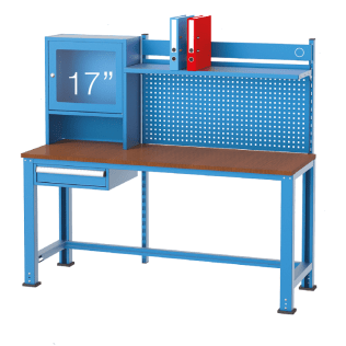 Banc cu dulap calculator productie 17" 1700x600x850mm