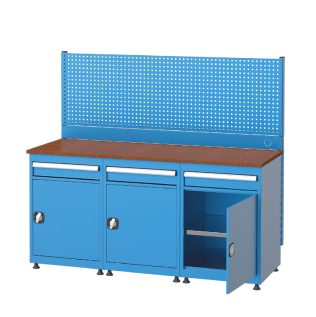 Banc de lucru port scule cu 3 sertare si 3 dulapuri 1700x600x850mm