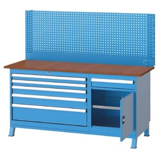 Banc de lucru port scule cu 6 sertare si 1 dulap 1700x600x850mm