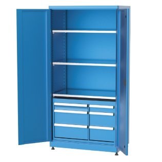 Dulap metalic cu 6 sertare si 3 rafturi 1010x615x2000mm