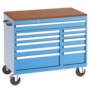 Banc de lucru mobil cu 11 sertare, 1120x570x960mm