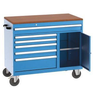 Banc de lucru mobil cu 6 sertare si 1 raft, 1120x570x960mm