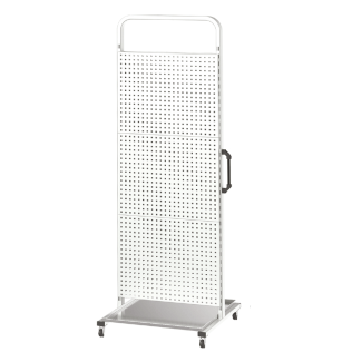 Stand mobil produse curatenie cu panou perforat