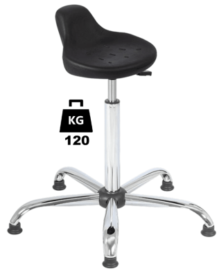 Taburet industrial HOKER Standard poliuretan WLL=120kg H=560-810mm