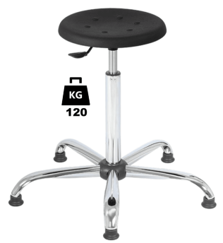 Taburet industrial STOOL Standard poliuretanWLL=120kg H=560-810mm