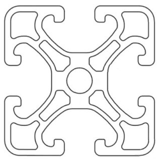Profil aluminiu compatibil ITEM 50x50 Sistem 50 Eco Canal 10