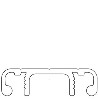 Profil aluminiu compatibil ITEM, Capac canal I KK30D 30x8.4mm Lungime 3000mm