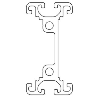 Profil aluminiu compatibil ITEM I8 4080SP2K Sistem 40 Canal 8