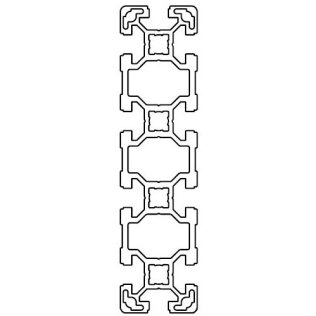 Profil aluminiu standard industrial 40x160 Serie 2, Sistem 40 LIGHT Canal 10