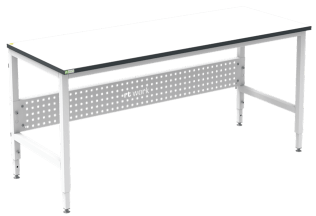 Masa de lucru ESD inaltimea reglabila manual sistem H 1800/700 dreptunghiular negru