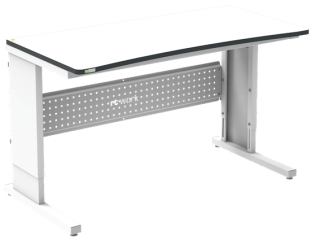 Masa de lucru ESD inaltimea reglabila manual sistem L 1500/700 ergonomic gri deschis