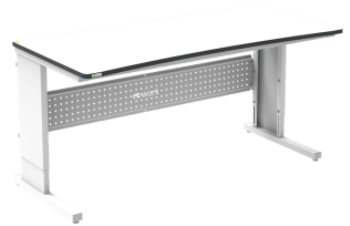 Masa de lucru ESD inaltimea reglabila manual sistem L 1800/800 ergonomic gri deschis
