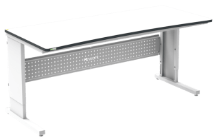Masa de lucru ESD inaltimea reglabila manual sistem L 2000/800 dreptunghiular negru