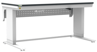Masa de lucru ESD inaltimea reglabila electric sistem L-Light 1500/700 ergonomic gri deschis