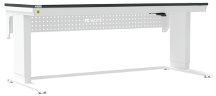 Masa de lucru ESD inaltimea reglabila electric sistem L-Light 1800/900 dreptunghiular negru