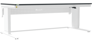 Masa de lucru ESD inaltimea reglabila electric sistem L-Light 2000/900 dreptunghiular gri deschis
