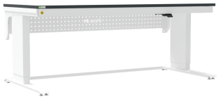 Masa de lucru ESD inaltimea reglabila electric sistem L-Heavy Duty 1800/800 ergonomic gri deschis