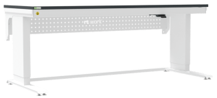 Masa de lucru ESD inaltimea reglabila electric sistem L-Heavy Duty 1800/900 dreptunghiular negru