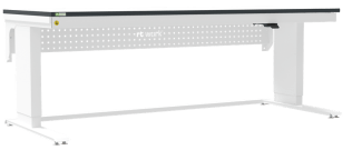 Masa de lucru ESD inaltimea reglabila electric sistem L-Heavy Duty 2000/800 ergonomic gri deschis