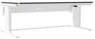 Masa de lucru ESD inaltimea reglabila electric sistem L-Heavy Duty 2000/900 dreptunghiular negru
