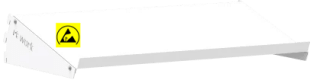 Raft ESD metalic pentru banc de lucru ESD 650x300 mm gri deschis