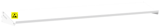 Raft ESD metalic pentru banc de lucru ESD 1940x300 mm gri deschis