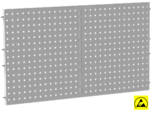 Panou perforat ESD 1100x598 mm negru