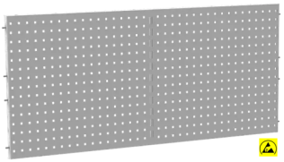 Panou perforat ESD 1400x598 mm negru