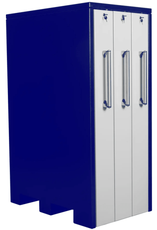 Dulap metalic cu 3 sertare verticale latime 3x200mm 1690x1300x2515 gri inchis/gri inchis